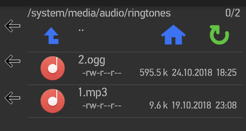 Storage Location of Android Ringtones