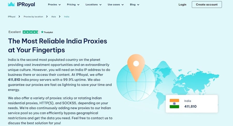 IPRoyal india proxy