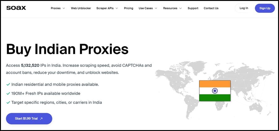 Soax india proxy