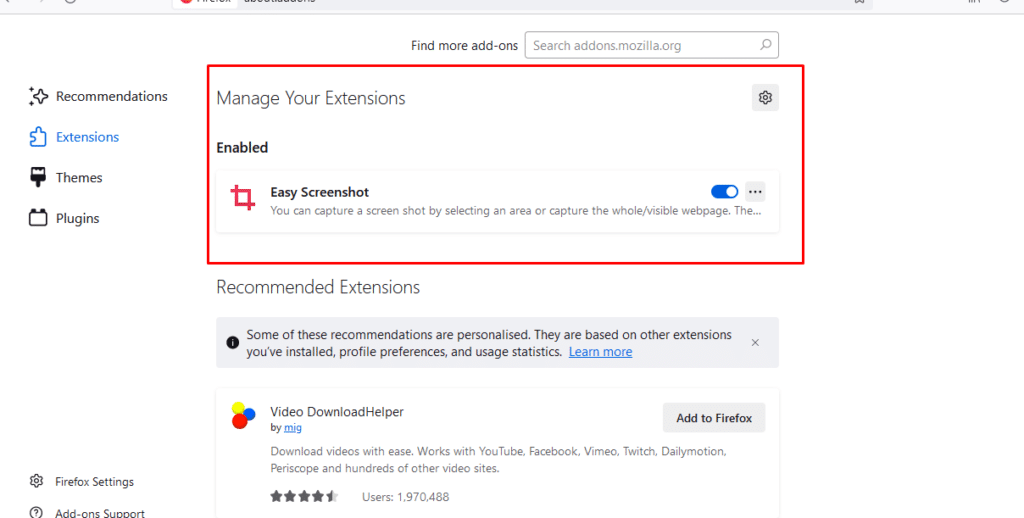 Toggle OFF all the enabled extensions