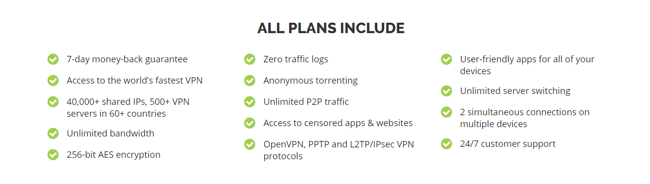 ipvanish features