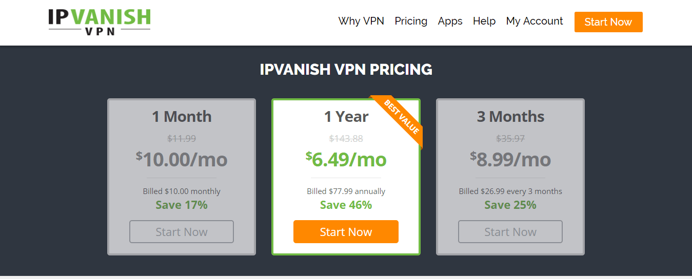 ip vanish prices