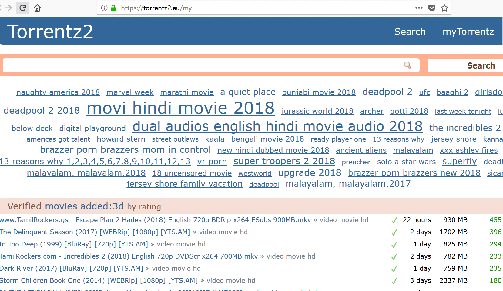 top movie torrenting sites 2018