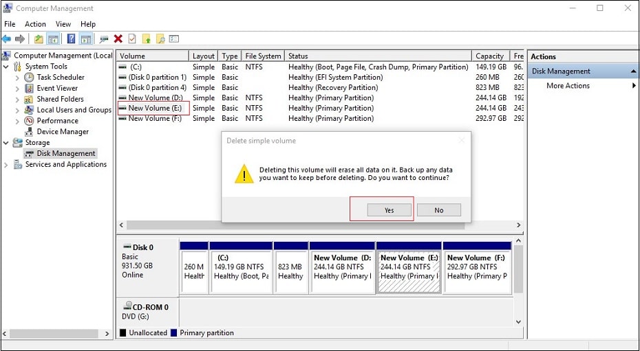 Choose the partition