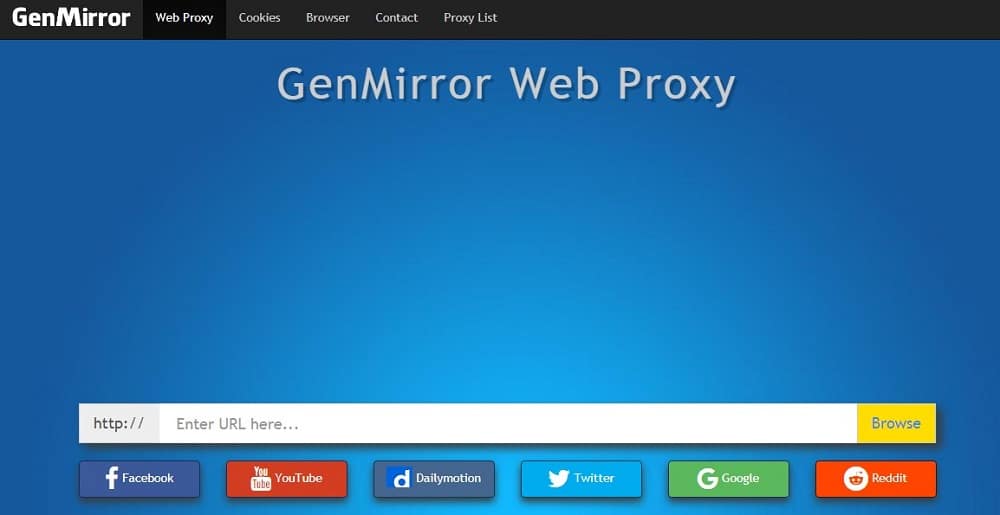 Genmirror Home Page