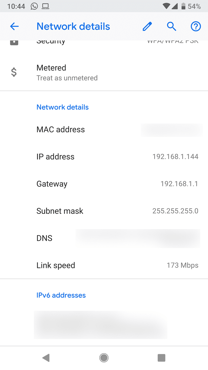 Identify mobile IP address