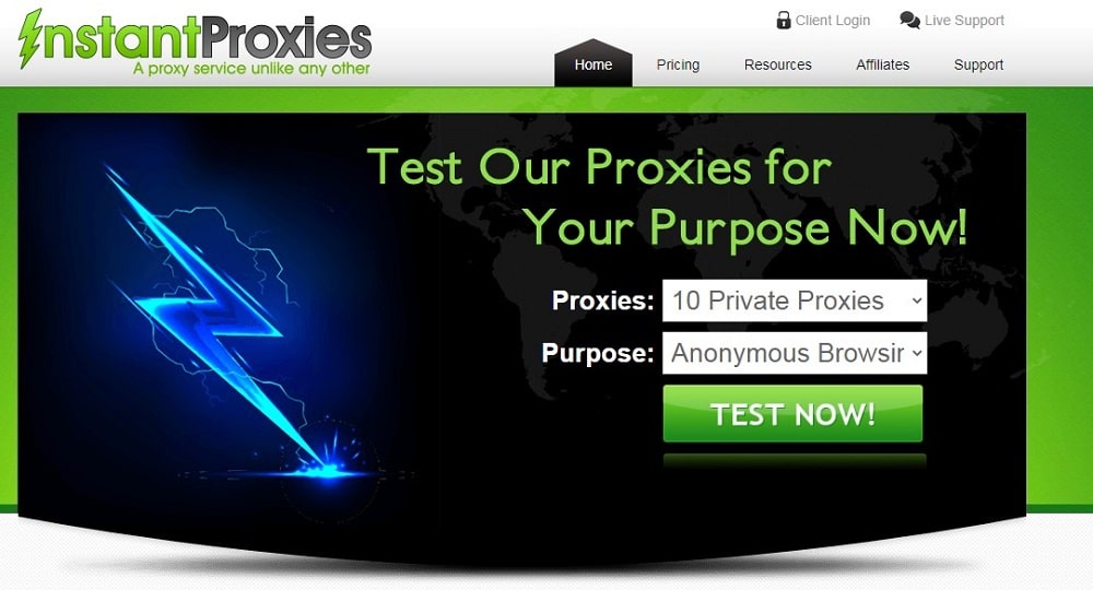Instant Proxies Home Page