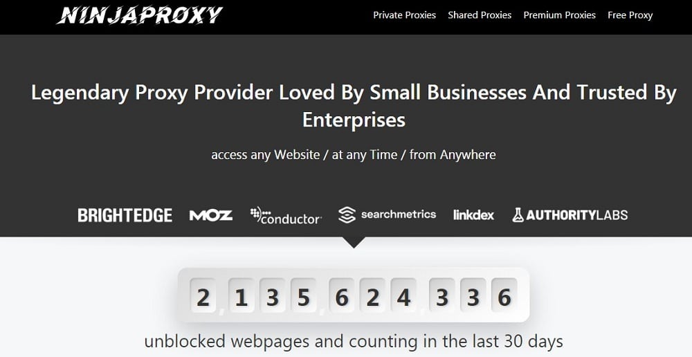 Ninjas Proxy Home Page