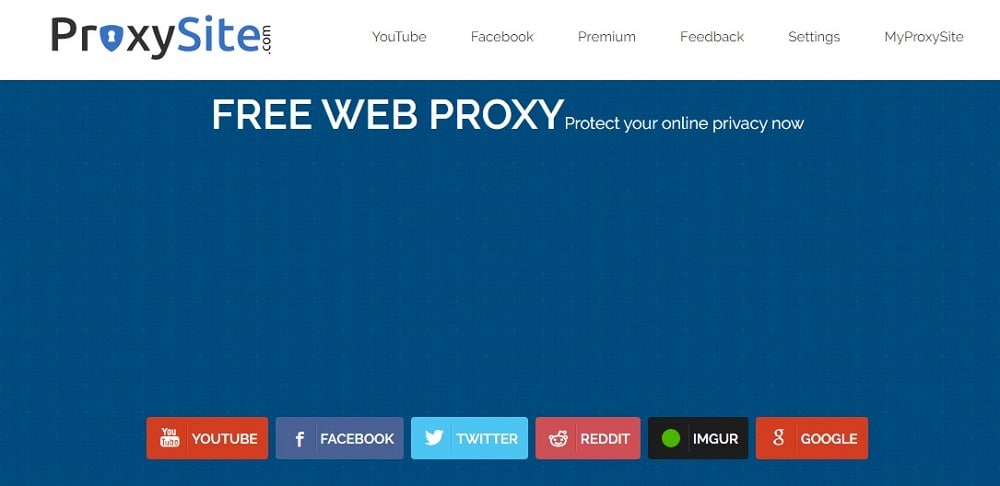 Proxy Site Home Page