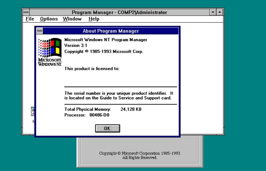 Windows 1.3. Windows NT 3.1 — 27 июля 1993 года. Виндовс НТ 3.1. Windows NT 3.1 Интерфейс. Windows NT 3.1 Advanced Server.