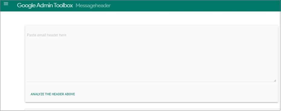 google messageheade tools