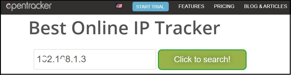 opentracker track ip