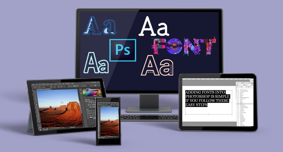 Adding Fonts to Photoshop