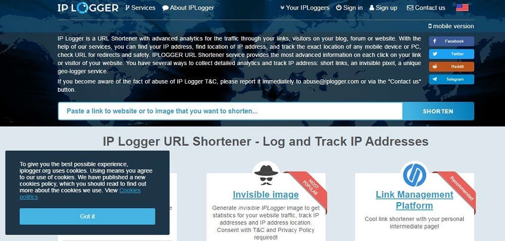 IP Logger overview
