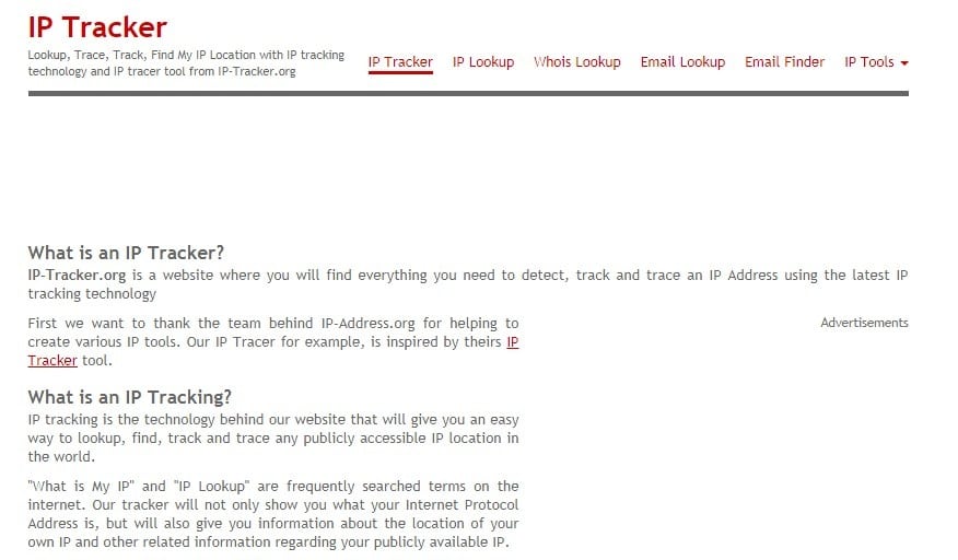 IP Tracker overview