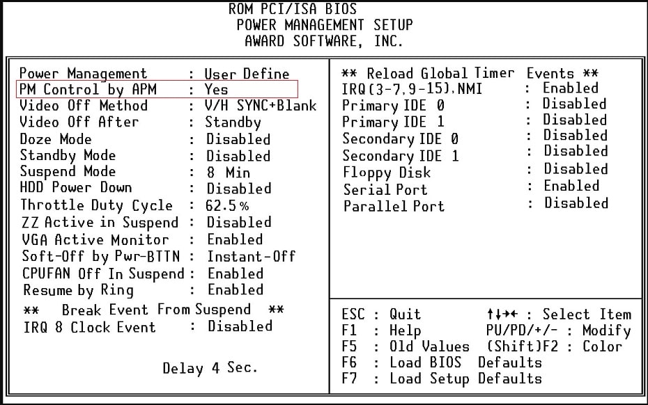 PM Control By APM