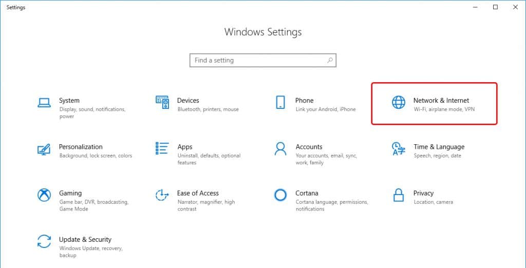 update dns settings windows