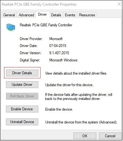 update the Device Driver
