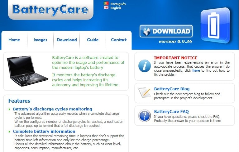 Battery Care Homepage