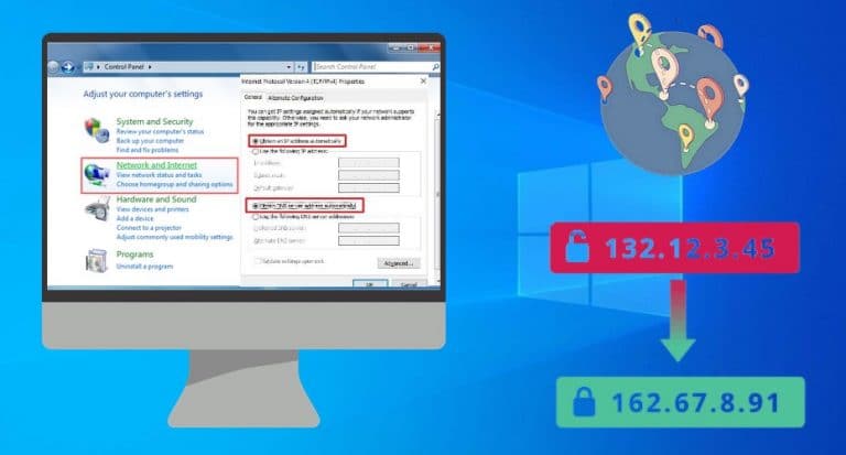 how to change ip address in win xp