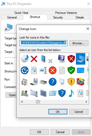 Change Icon window