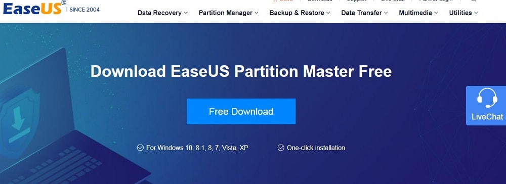 EaseUS Homepage