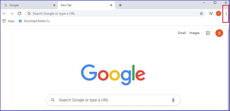 Google Chrome browser dots