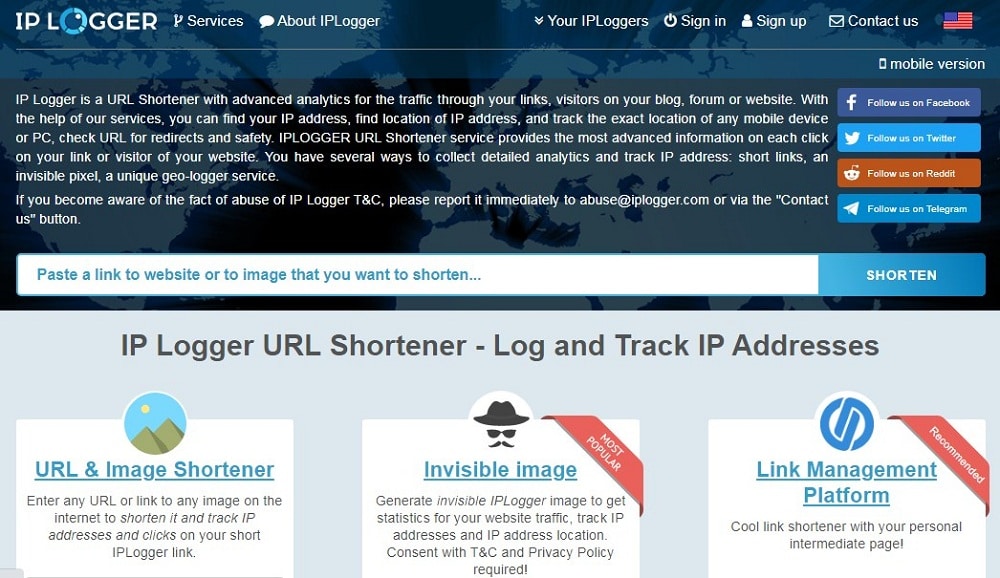 tracking ip address through facebook messinger