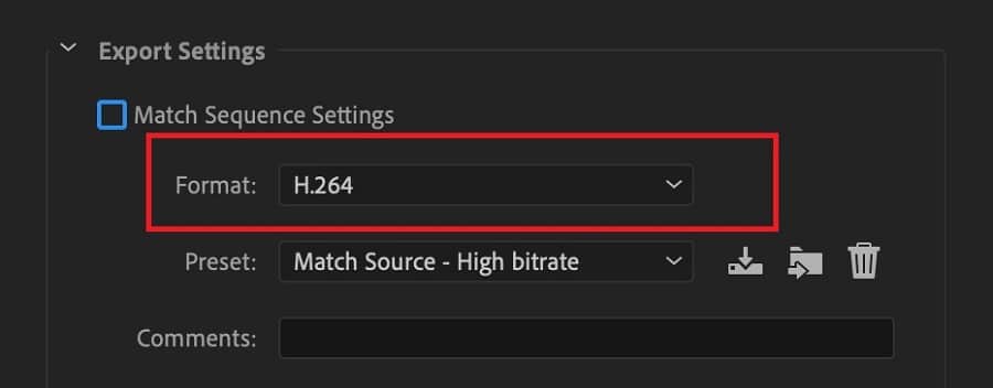 Match Source High Bitrate