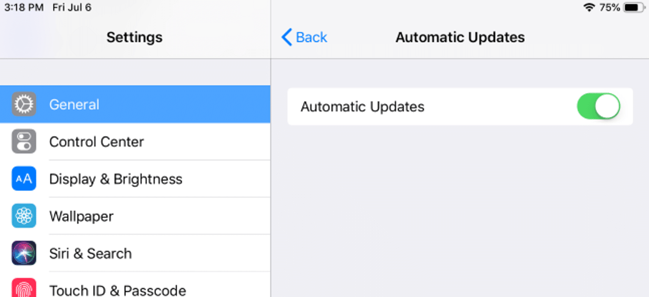 Turn On Automatic Updates