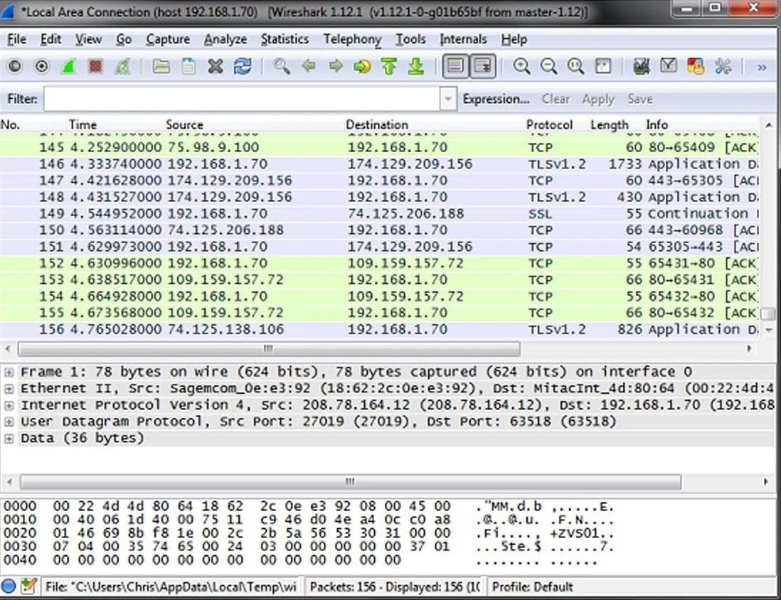 Analyze Data wireshark monitor mode