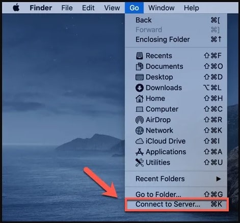Finder Connect to Server