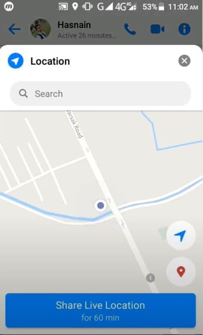 Messenger Location