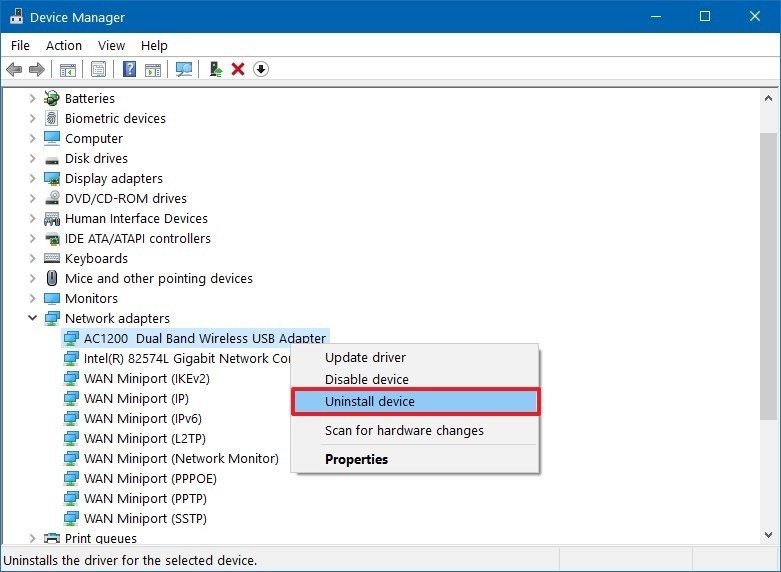 device-manager-uninstall-network-driver