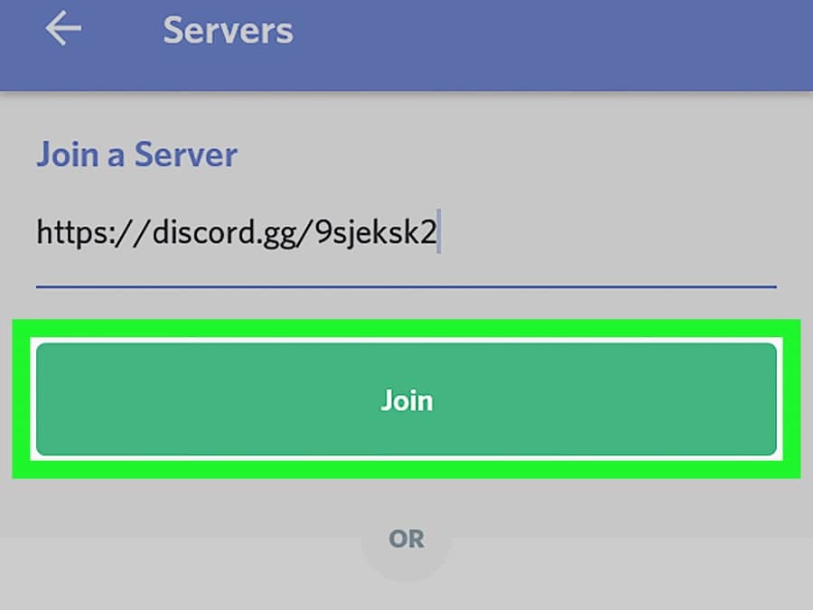 join server on Discord
