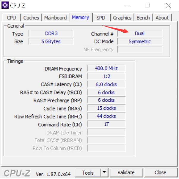 CPU-Z dual ram