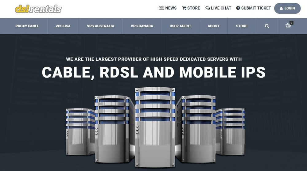 DSL Rentals Homepage