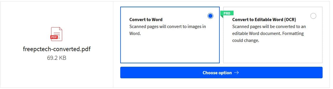 PDF to word converter