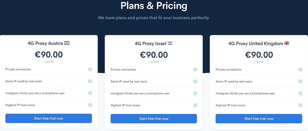 TheSocialProxy Pricing and Plans