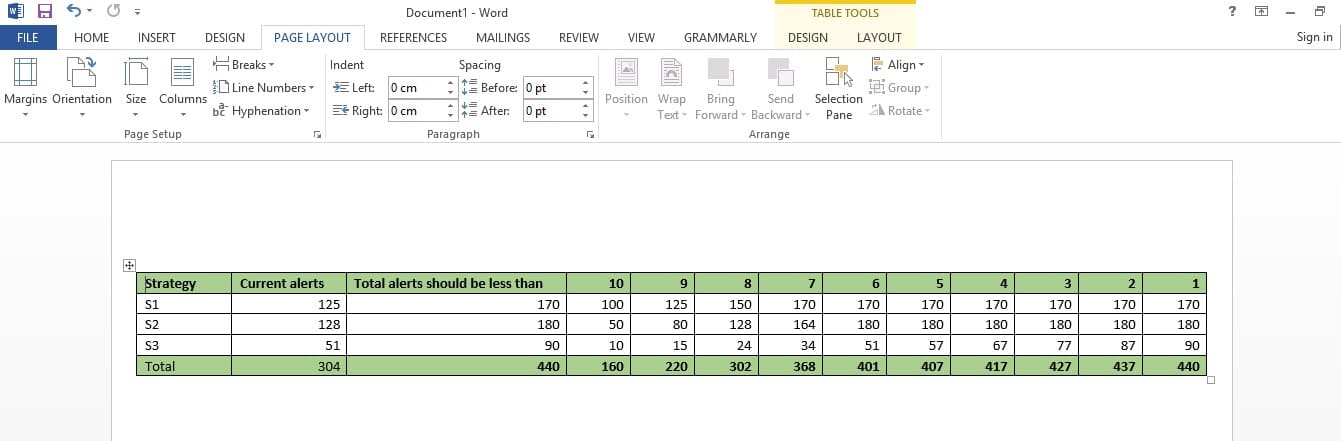 export the Excel Table