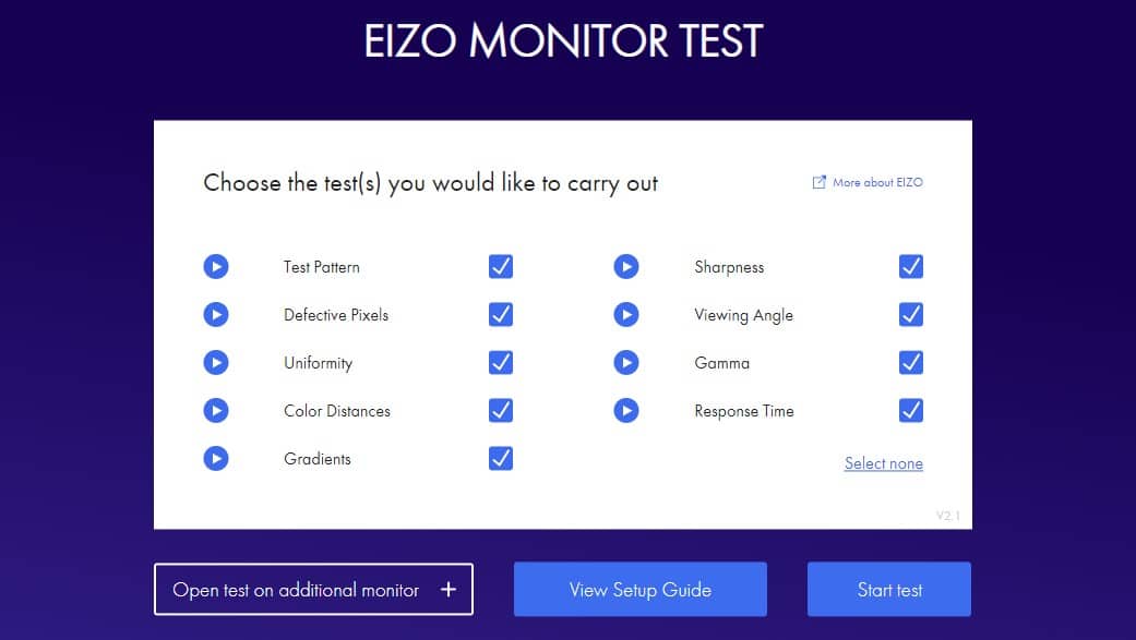 Eizo Monitor Test