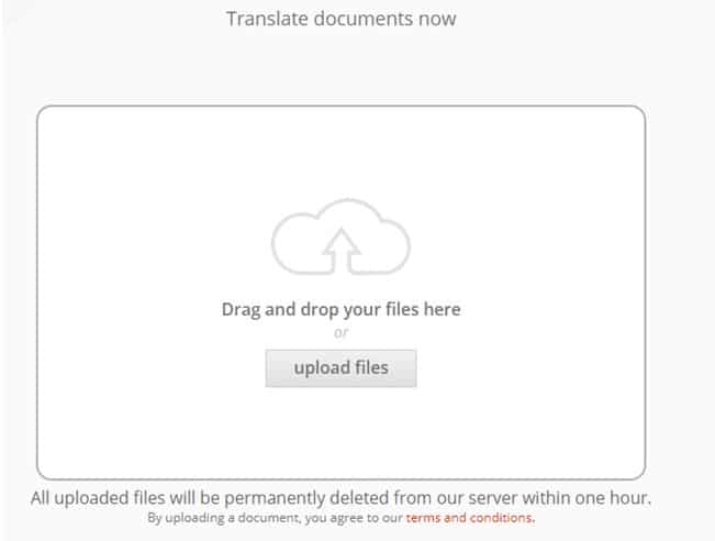 Online doc translator