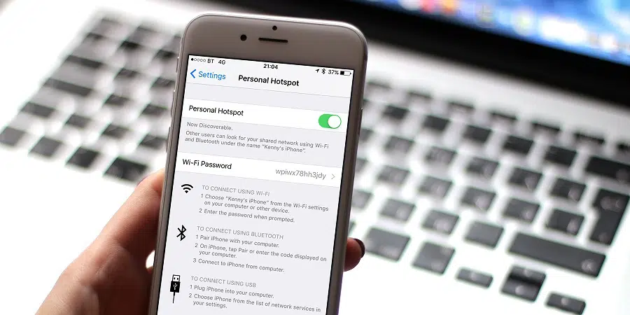  Définir un Hotspot sur un iPhone