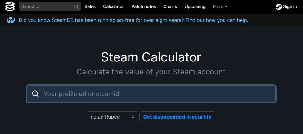 post your SteamDB Calculator - Knockout!