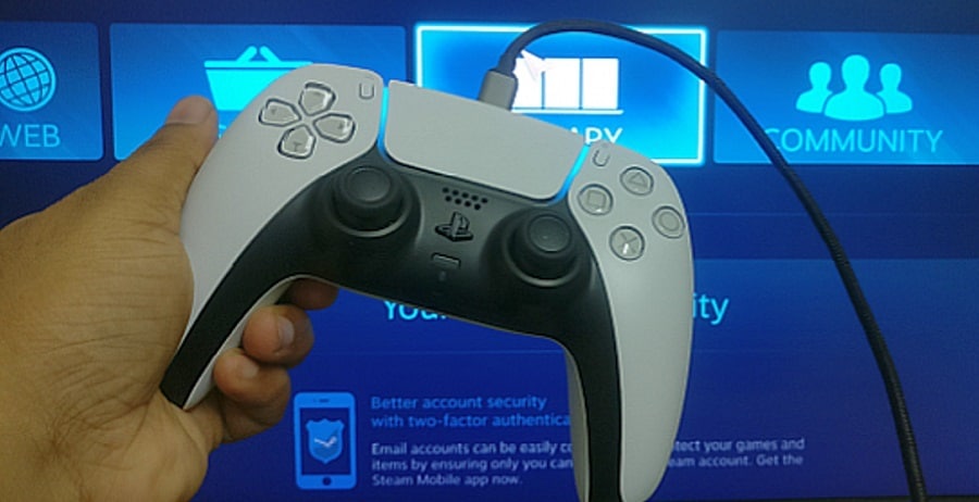 connect your PS4 controller