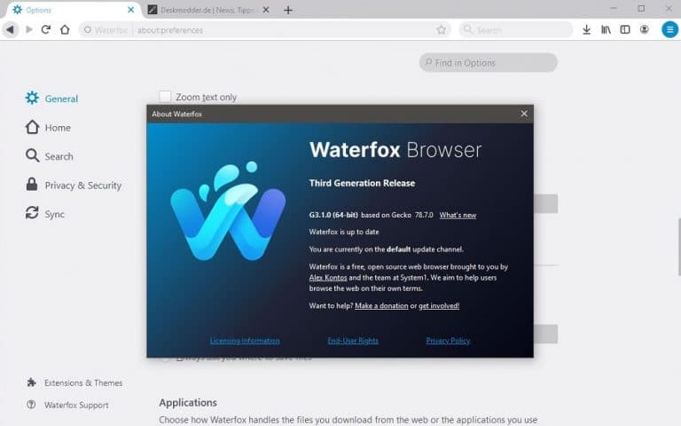 waterfox for pc