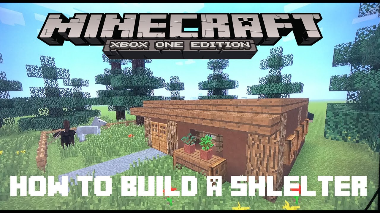 Minecraft build a shelter