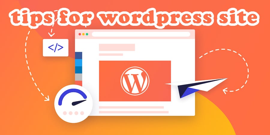tips for wordpress site
