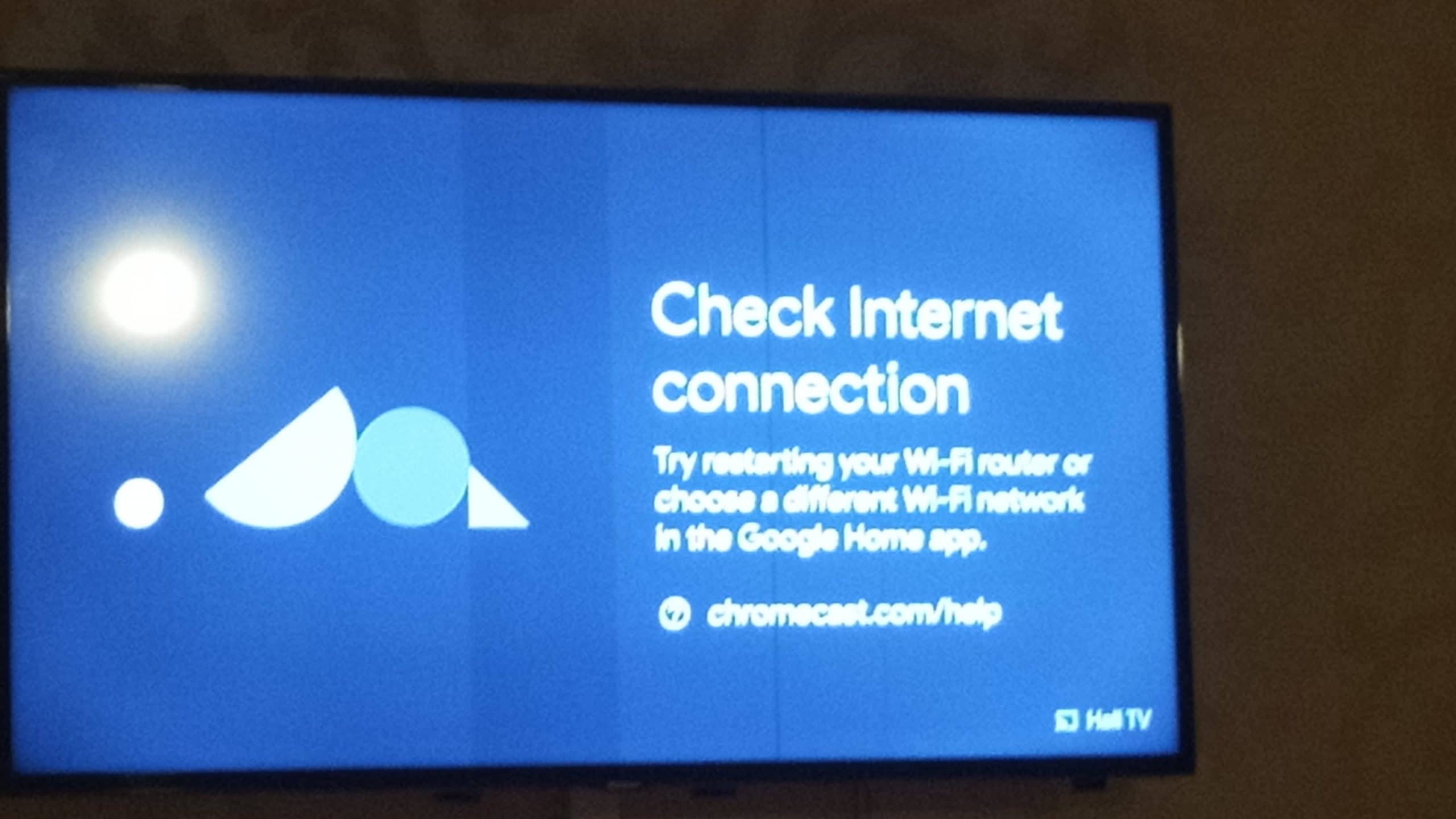 google chromecast setup internet