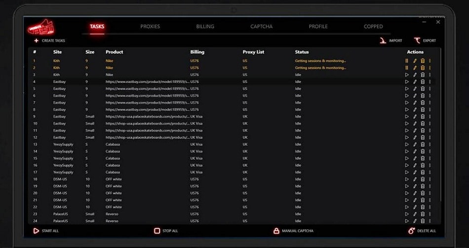 Nike Shoe Bot Multi-threaded task